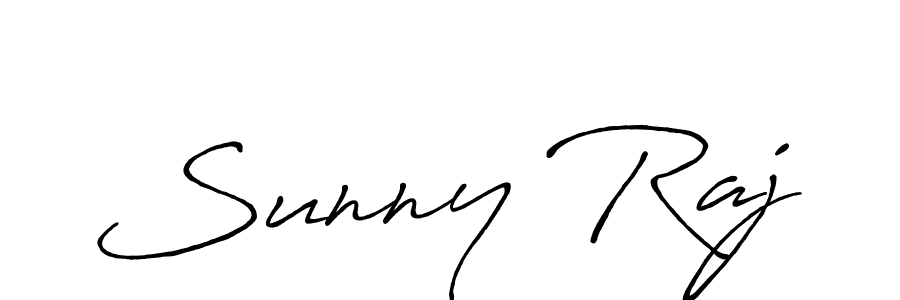 Make a beautiful signature design for name Sunny Raj. With this signature (Antro_Vectra_Bolder) style, you can create a handwritten signature for free. Sunny Raj signature style 7 images and pictures png