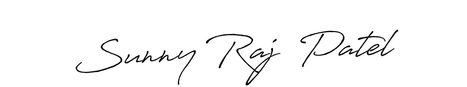 Create a beautiful signature design for name Sunny Raj  Patel. With this signature (Antro_Vectra_Bolder) fonts, you can make a handwritten signature for free. Sunny Raj  Patel signature style 7 images and pictures png