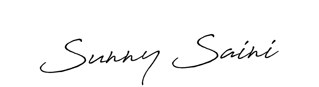 How to make Sunny Saini name signature. Use Antro_Vectra_Bolder style for creating short signs online. This is the latest handwritten sign. Sunny Saini signature style 7 images and pictures png