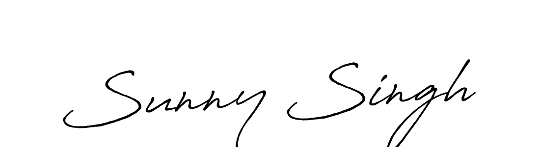 How to make Sunny Singh signature? Antro_Vectra_Bolder is a professional autograph style. Create handwritten signature for Sunny Singh name. Sunny Singh signature style 7 images and pictures png