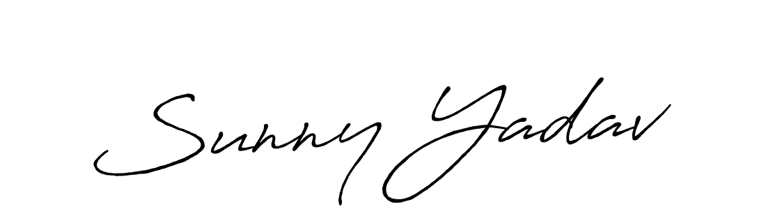 Also we have Sunny Yadav name is the best signature style. Create professional handwritten signature collection using Antro_Vectra_Bolder autograph style. Sunny Yadav signature style 7 images and pictures png