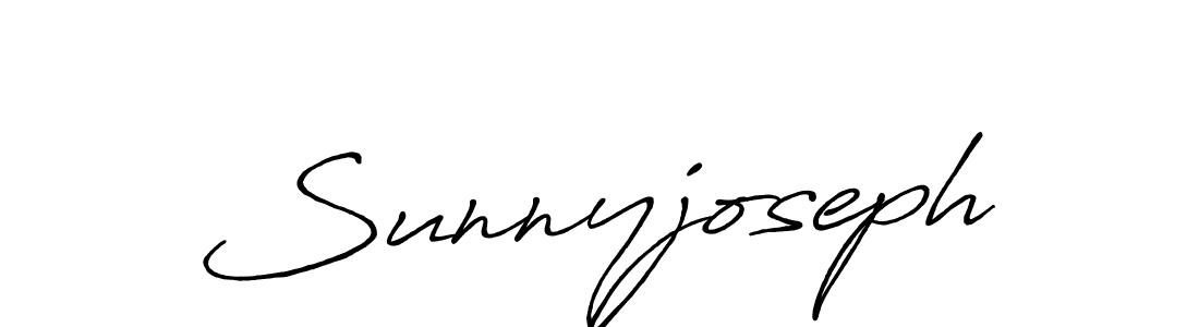 Create a beautiful signature design for name Sunnyjoseph. With this signature (Antro_Vectra_Bolder) fonts, you can make a handwritten signature for free. Sunnyjoseph signature style 7 images and pictures png