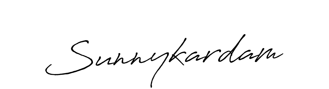 Sunnykardam stylish signature style. Best Handwritten Sign (Antro_Vectra_Bolder) for my name. Handwritten Signature Collection Ideas for my name Sunnykardam. Sunnykardam signature style 7 images and pictures png
