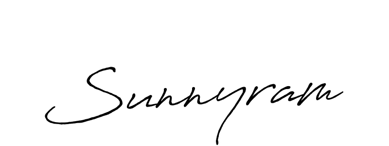 You should practise on your own different ways (Antro_Vectra_Bolder) to write your name (Sunnyram) in signature. don't let someone else do it for you. Sunnyram signature style 7 images and pictures png