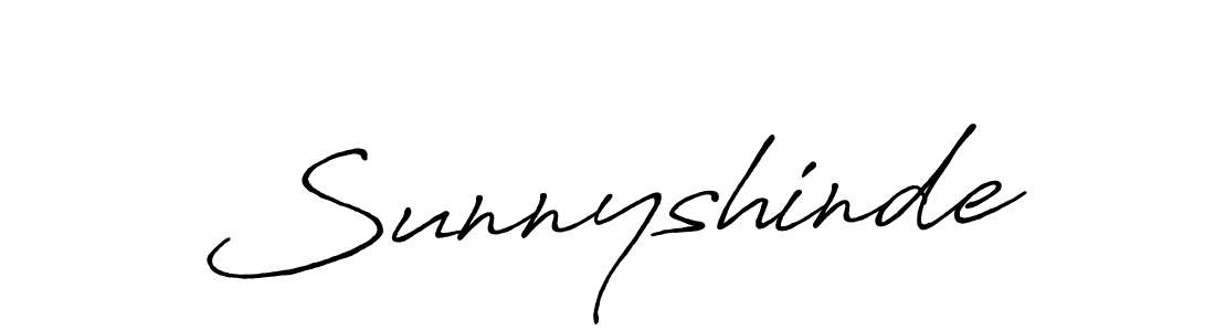 Use a signature maker to create a handwritten signature online. With this signature software, you can design (Antro_Vectra_Bolder) your own signature for name Sunnyshinde. Sunnyshinde signature style 7 images and pictures png