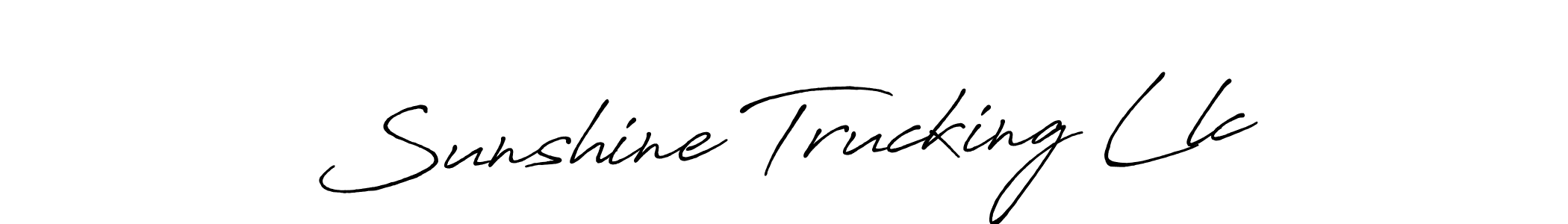 Once you've used our free online signature maker to create your best signature Antro_Vectra_Bolder style, it's time to enjoy all of the benefits that Sunshine Trucking Llc name signing documents. Sunshine Trucking Llc signature style 7 images and pictures png