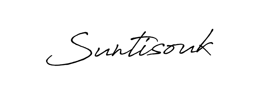 Design your own signature with our free online signature maker. With this signature software, you can create a handwritten (Antro_Vectra_Bolder) signature for name Suntisouk. Suntisouk signature style 7 images and pictures png