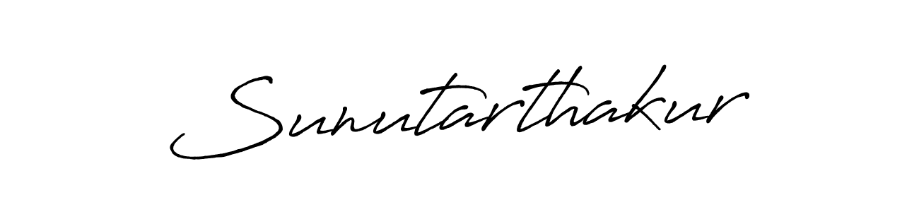 Use a signature maker to create a handwritten signature online. With this signature software, you can design (Antro_Vectra_Bolder) your own signature for name Sunutarthakur. Sunutarthakur signature style 7 images and pictures png