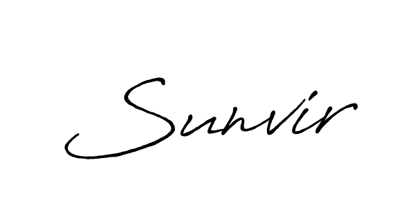You should practise on your own different ways (Antro_Vectra_Bolder) to write your name (Sunvir) in signature. don't let someone else do it for you. Sunvir signature style 7 images and pictures png