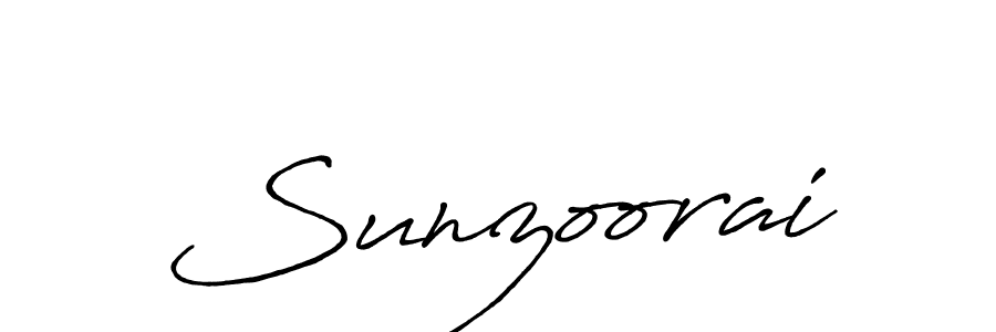 Antro_Vectra_Bolder is a professional signature style that is perfect for those who want to add a touch of class to their signature. It is also a great choice for those who want to make their signature more unique. Get Sunzoorai name to fancy signature for free. Sunzoorai signature style 7 images and pictures png