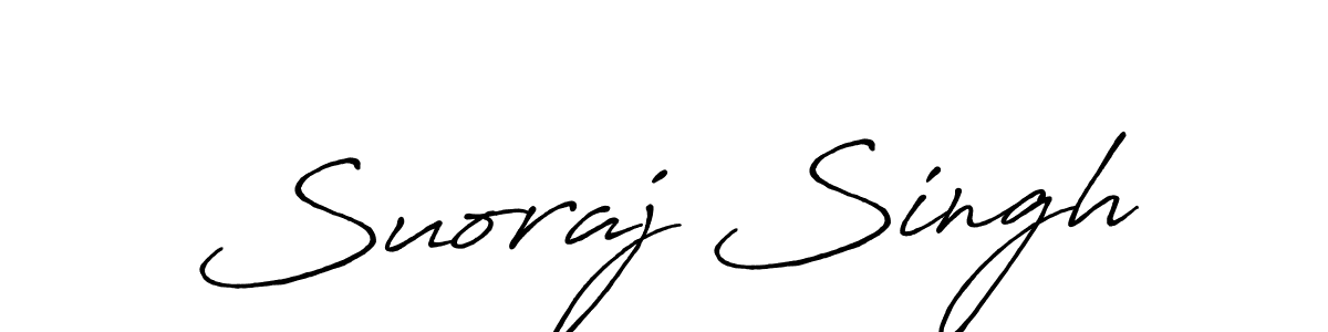 The best way (Antro_Vectra_Bolder) to make a short signature is to pick only two or three words in your name. The name Suoraj Singh include a total of six letters. For converting this name. Suoraj Singh signature style 7 images and pictures png