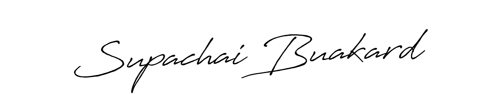 if you are searching for the best signature style for your name Supachai Buakard. so please give up your signature search. here we have designed multiple signature styles  using Antro_Vectra_Bolder. Supachai Buakard signature style 7 images and pictures png