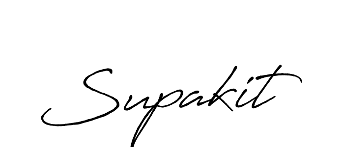 Design your own signature with our free online signature maker. With this signature software, you can create a handwritten (Antro_Vectra_Bolder) signature for name Supakit. Supakit signature style 7 images and pictures png