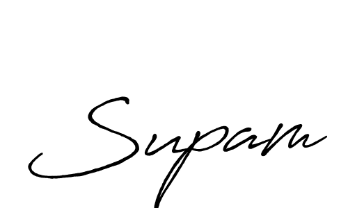 Also we have Supam name is the best signature style. Create professional handwritten signature collection using Antro_Vectra_Bolder autograph style. Supam signature style 7 images and pictures png