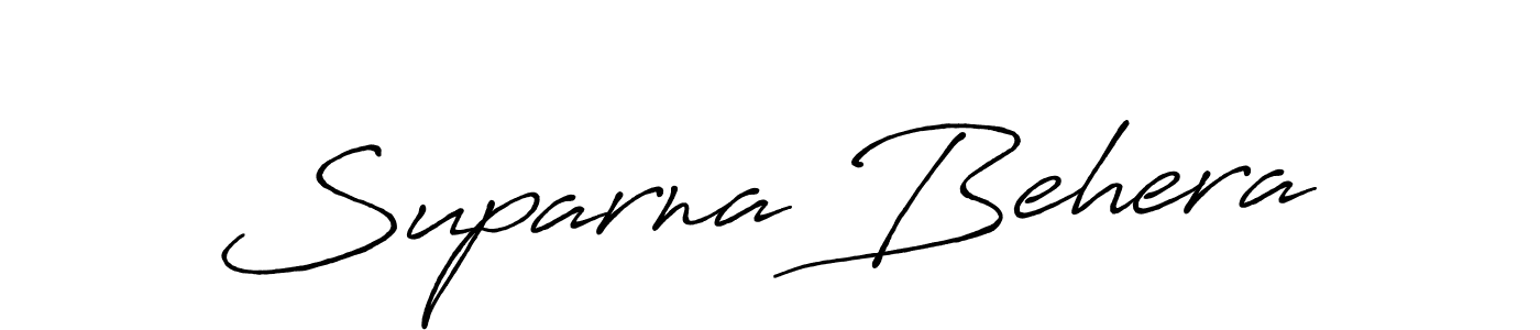 You should practise on your own different ways (Antro_Vectra_Bolder) to write your name (Suparna Behera) in signature. don't let someone else do it for you. Suparna Behera signature style 7 images and pictures png