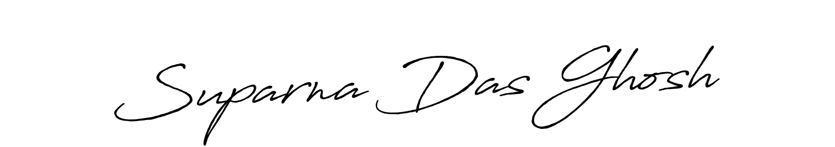 Create a beautiful signature design for name Suparna Das Ghosh. With this signature (Antro_Vectra_Bolder) fonts, you can make a handwritten signature for free. Suparna Das Ghosh signature style 7 images and pictures png