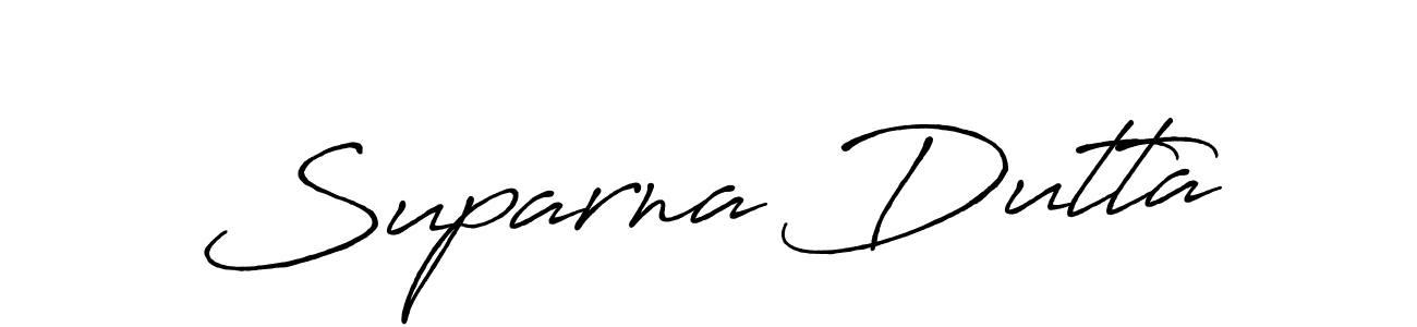 Suparna Dutta stylish signature style. Best Handwritten Sign (Antro_Vectra_Bolder) for my name. Handwritten Signature Collection Ideas for my name Suparna Dutta. Suparna Dutta signature style 7 images and pictures png