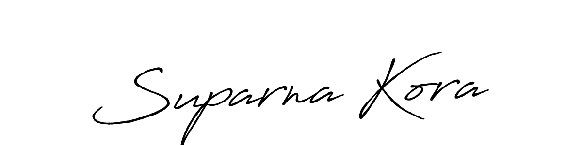 Similarly Antro_Vectra_Bolder is the best handwritten signature design. Signature creator online .You can use it as an online autograph creator for name Suparna Kora. Suparna Kora signature style 7 images and pictures png