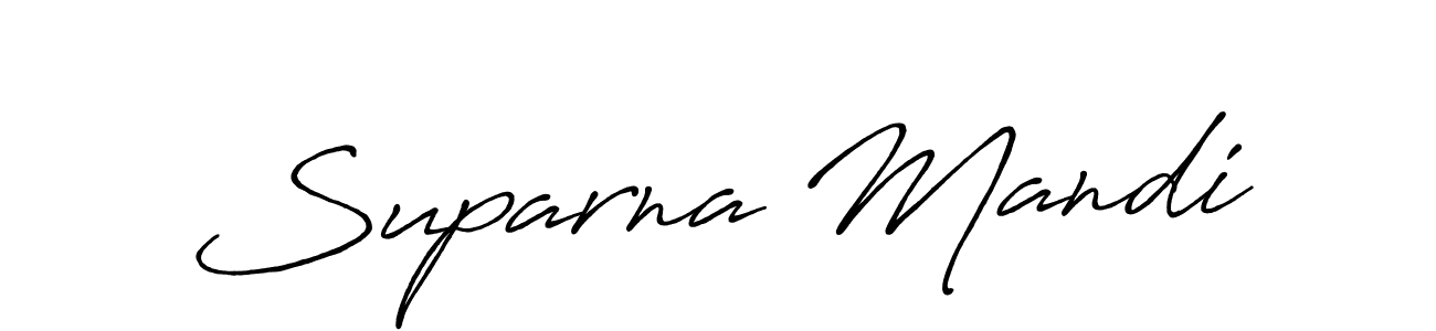 You should practise on your own different ways (Antro_Vectra_Bolder) to write your name (Suparna Mandi) in signature. don't let someone else do it for you. Suparna Mandi signature style 7 images and pictures png