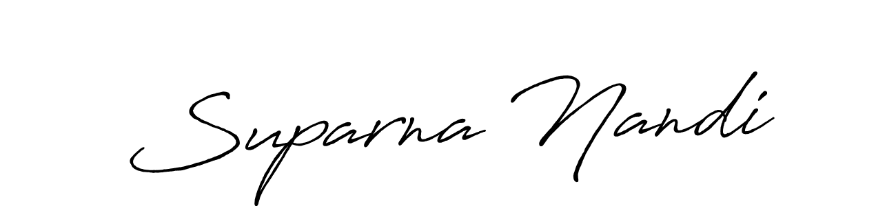 Use a signature maker to create a handwritten signature online. With this signature software, you can design (Antro_Vectra_Bolder) your own signature for name Suparna Nandi. Suparna Nandi signature style 7 images and pictures png
