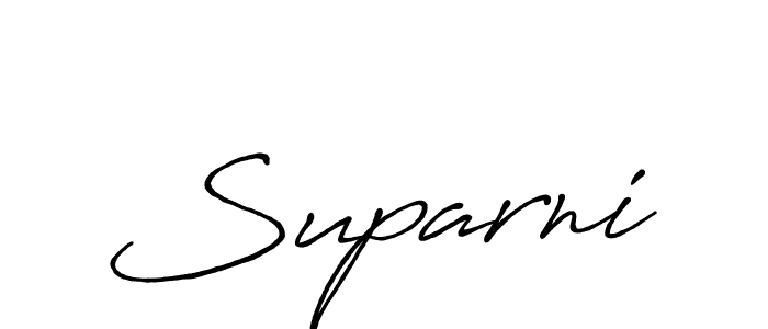 if you are searching for the best signature style for your name Suparni. so please give up your signature search. here we have designed multiple signature styles  using Antro_Vectra_Bolder. Suparni signature style 7 images and pictures png