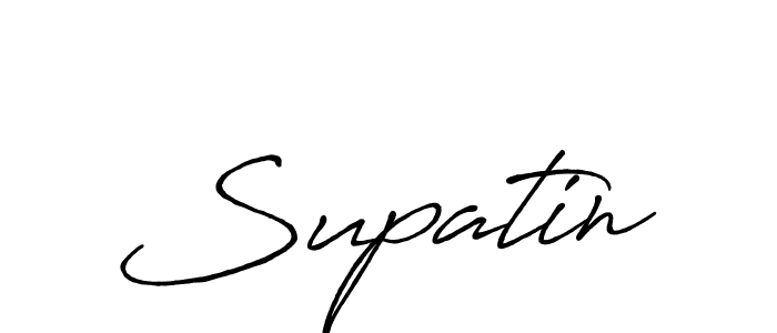 How to make Supatin name signature. Use Antro_Vectra_Bolder style for creating short signs online. This is the latest handwritten sign. Supatin signature style 7 images and pictures png