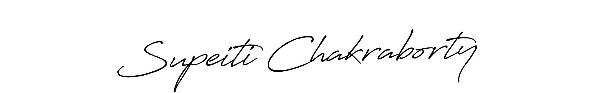 The best way (Antro_Vectra_Bolder) to make a short signature is to pick only two or three words in your name. The name Supeiti Chakraborty include a total of six letters. For converting this name. Supeiti Chakraborty signature style 7 images and pictures png