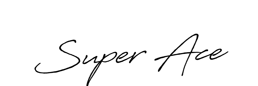 Also we have Super Ace name is the best signature style. Create professional handwritten signature collection using Antro_Vectra_Bolder autograph style. Super Ace signature style 7 images and pictures png