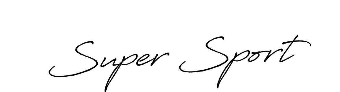 Create a beautiful signature design for name Super Sport. With this signature (Antro_Vectra_Bolder) fonts, you can make a handwritten signature for free. Super Sport signature style 7 images and pictures png