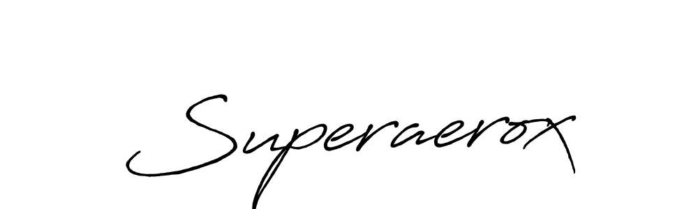 How to make Superaerox name signature. Use Antro_Vectra_Bolder style for creating short signs online. This is the latest handwritten sign. Superaerox signature style 7 images and pictures png