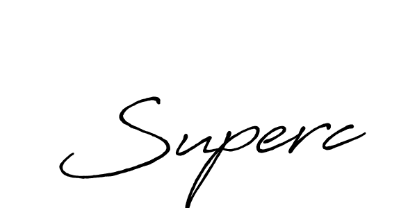 Design your own signature with our free online signature maker. With this signature software, you can create a handwritten (Antro_Vectra_Bolder) signature for name Superc. Superc signature style 7 images and pictures png