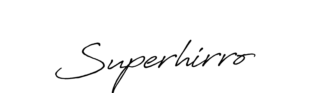 How to Draw Superhirro signature style? Antro_Vectra_Bolder is a latest design signature styles for name Superhirro. Superhirro signature style 7 images and pictures png