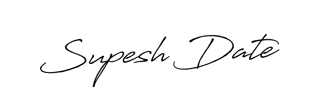 Supesh Date stylish signature style. Best Handwritten Sign (Antro_Vectra_Bolder) for my name. Handwritten Signature Collection Ideas for my name Supesh Date. Supesh Date signature style 7 images and pictures png