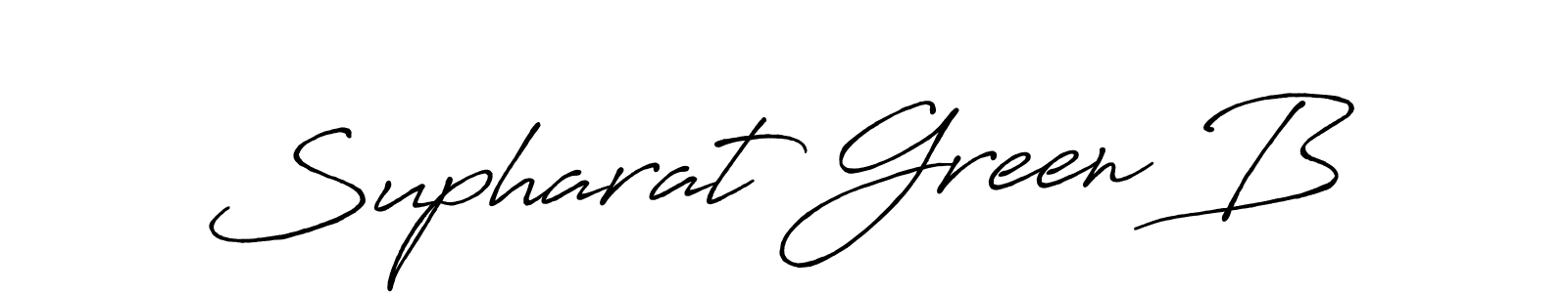 Make a beautiful signature design for name Supharat Green B. With this signature (Antro_Vectra_Bolder) style, you can create a handwritten signature for free. Supharat Green B signature style 7 images and pictures png