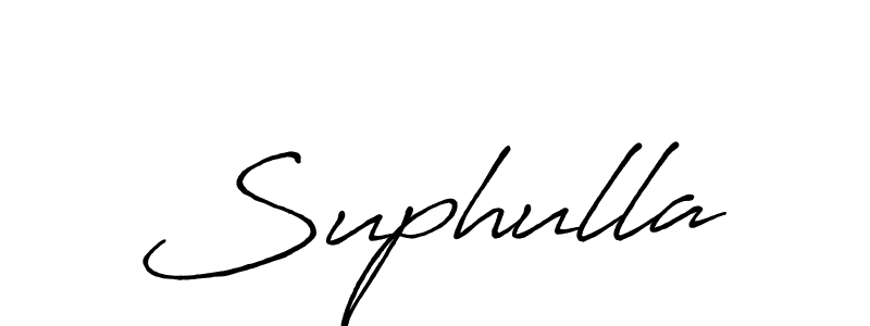 You should practise on your own different ways (Antro_Vectra_Bolder) to write your name (Suphulla) in signature. don't let someone else do it for you. Suphulla signature style 7 images and pictures png