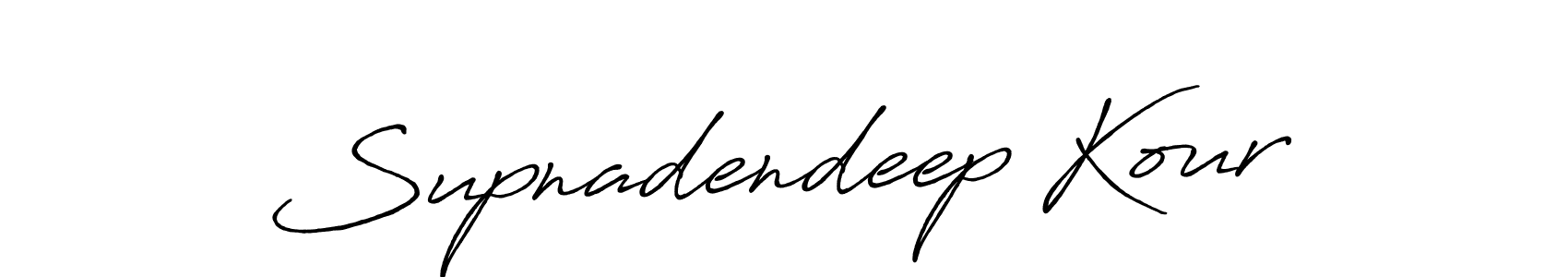 Also You can easily find your signature by using the search form. We will create Supnadendeep Kour name handwritten signature images for you free of cost using Antro_Vectra_Bolder sign style. Supnadendeep Kour signature style 7 images and pictures png