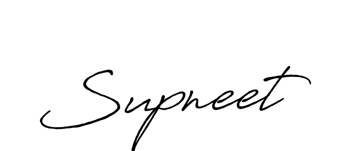 Make a beautiful signature design for name Supneet. With this signature (Antro_Vectra_Bolder) style, you can create a handwritten signature for free. Supneet signature style 7 images and pictures png