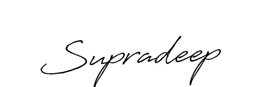 Also we have Supradeep name is the best signature style. Create professional handwritten signature collection using Antro_Vectra_Bolder autograph style. Supradeep signature style 7 images and pictures png