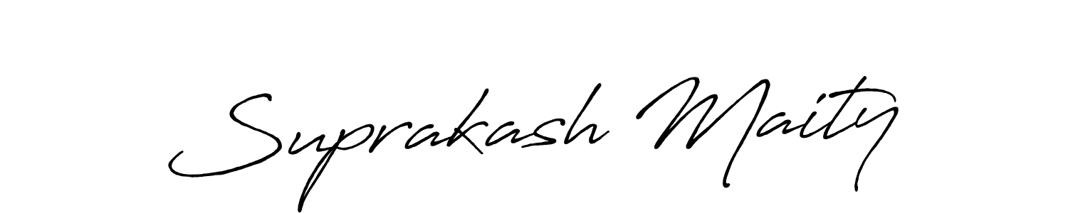 Suprakash Maity stylish signature style. Best Handwritten Sign (Antro_Vectra_Bolder) for my name. Handwritten Signature Collection Ideas for my name Suprakash Maity. Suprakash Maity signature style 7 images and pictures png