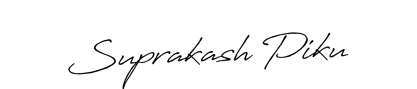 Make a beautiful signature design for name Suprakash Piku. Use this online signature maker to create a handwritten signature for free. Suprakash Piku signature style 7 images and pictures png