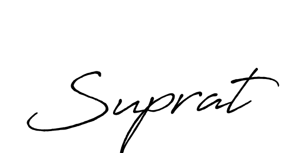 Also we have Suprat name is the best signature style. Create professional handwritten signature collection using Antro_Vectra_Bolder autograph style. Suprat signature style 7 images and pictures png