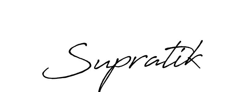 It looks lik you need a new signature style for name Supratik. Design unique handwritten (Antro_Vectra_Bolder) signature with our free signature maker in just a few clicks. Supratik signature style 7 images and pictures png