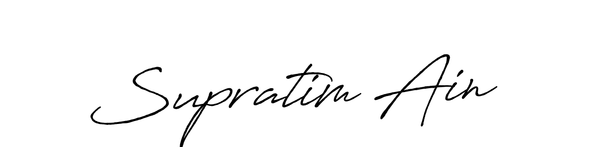 Design your own signature with our free online signature maker. With this signature software, you can create a handwritten (Antro_Vectra_Bolder) signature for name Supratim Ain. Supratim Ain signature style 7 images and pictures png