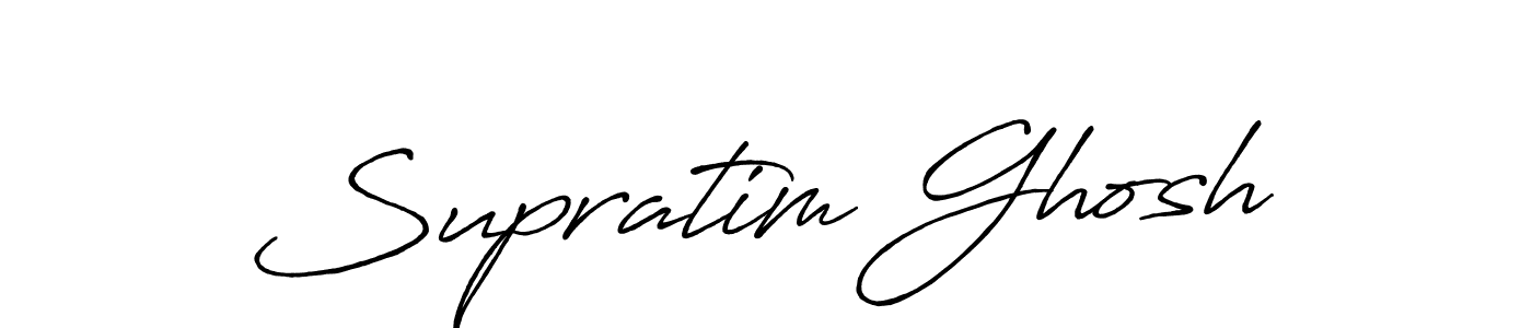 Create a beautiful signature design for name Supratim Ghosh. With this signature (Antro_Vectra_Bolder) fonts, you can make a handwritten signature for free. Supratim Ghosh signature style 7 images and pictures png