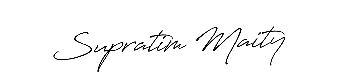 The best way (Antro_Vectra_Bolder) to make a short signature is to pick only two or three words in your name. The name Supratim Maity include a total of six letters. For converting this name. Supratim Maity signature style 7 images and pictures png