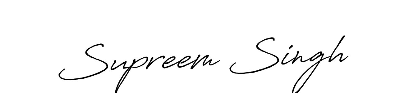 if you are searching for the best signature style for your name Supreem Singh. so please give up your signature search. here we have designed multiple signature styles  using Antro_Vectra_Bolder. Supreem Singh signature style 7 images and pictures png