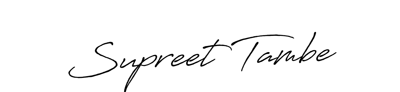 This is the best signature style for the Supreet Tambe name. Also you like these signature font (Antro_Vectra_Bolder). Mix name signature. Supreet Tambe signature style 7 images and pictures png