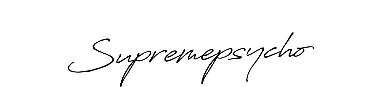 Use a signature maker to create a handwritten signature online. With this signature software, you can design (Antro_Vectra_Bolder) your own signature for name Supremepsycho. Supremepsycho signature style 7 images and pictures png