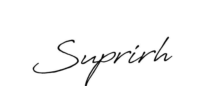 You should practise on your own different ways (Antro_Vectra_Bolder) to write your name (Suprirh) in signature. don't let someone else do it for you. Suprirh signature style 7 images and pictures png