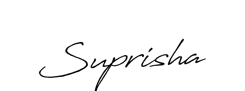 It looks lik you need a new signature style for name Suprisha. Design unique handwritten (Antro_Vectra_Bolder) signature with our free signature maker in just a few clicks. Suprisha signature style 7 images and pictures png
